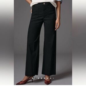 Anthropologie The Colette Full-Length Wide-Leg Pant by Maeve, Size 33